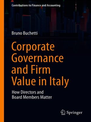cover image of Corporate Governance and Firm Value in Italy